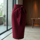 Women's Bow-Detail Pencil Skirt