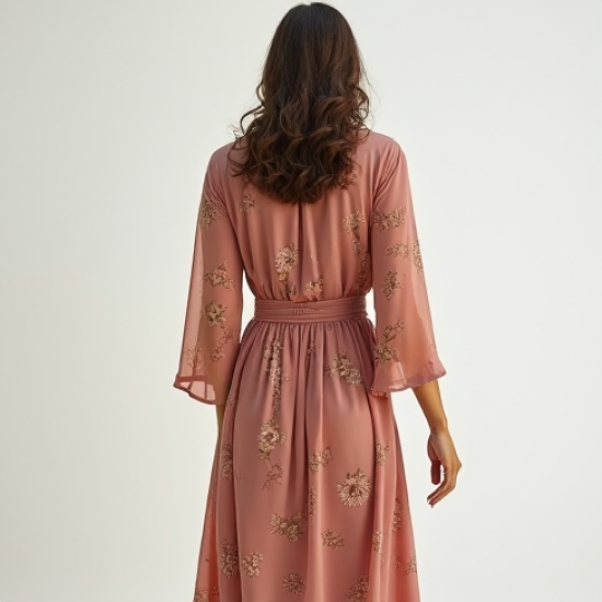 Floral Print Longline Kimono Cardigan