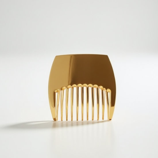 Chic Gold-Plated Minimalist Hair Comb