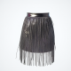Women's Metallic Fringe Mini Skirt