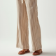 Striped Linen Relaxed Summer Slacks