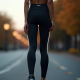 Side-Stripe Athletic Running Leggings