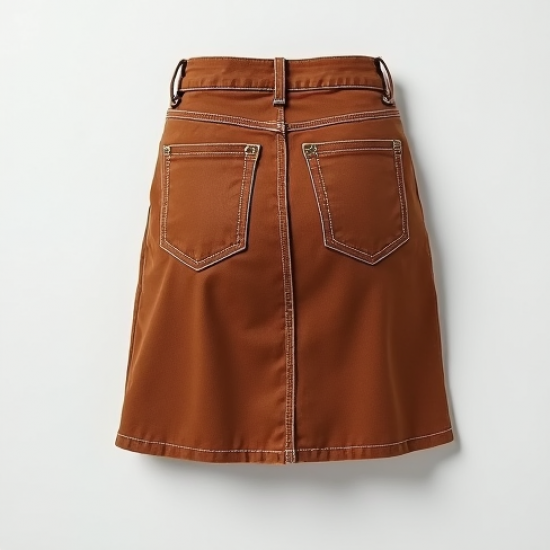 Women's Chestnut Denim Mini Skirt