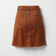 Women's Chestnut Denim Mini Skirt
