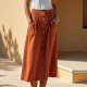 Women's A-Line Midi Skirt