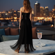 Women's Dramatic Fringe Wrap Dress