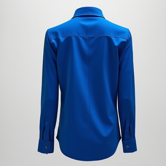 Women's Electric Blue Collared Shirt