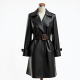 Leather Look Trench