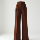 Women's Chocolate Brown Wide Trousers