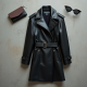 Women's 80s-Inspired Faux Leather Coat