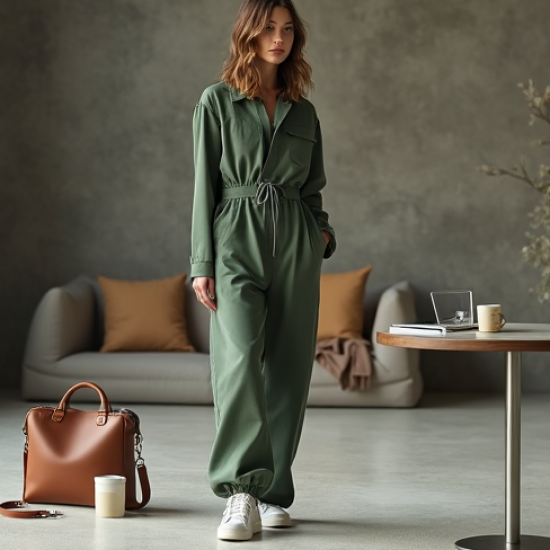 Women's Relaxed Athleisure Jumpsuit
