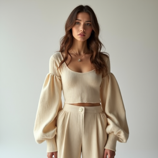 Women's Poet Sleeve Cardigan Set