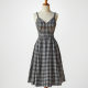Women's Black & White Checkerboard Sundress