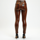 Snakeskin Print Slim Fit Skinny Pants