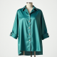 Women's Turquoise Oversized Button-Down