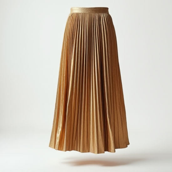 Pleated Midi Skirt