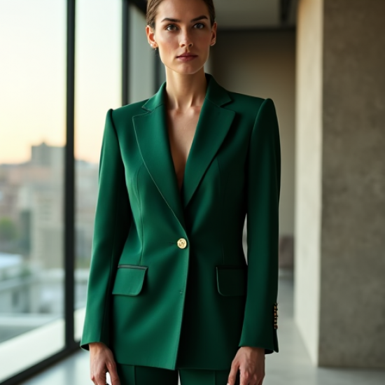 Women's Sculpted Shoulder Blazer