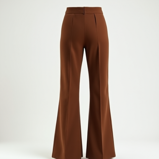 Women's Mocha Suede-Look Pants