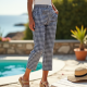 Gingham Check Summer Capris