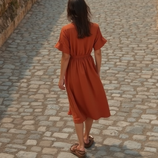 Wrap Midi Dress