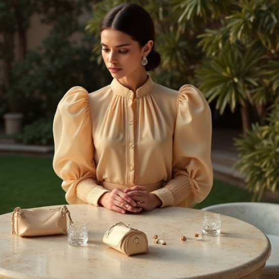 Women's Statement Sleeve Blouse