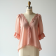 Butterfly Sleeve Chiffon Layered Top