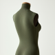 Ribbed Mock-Neck Sleeveless Tank