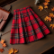 Women's Checkered Pleated Mini Skirt