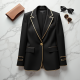 Women's Metallic Gold-Accented Blazer