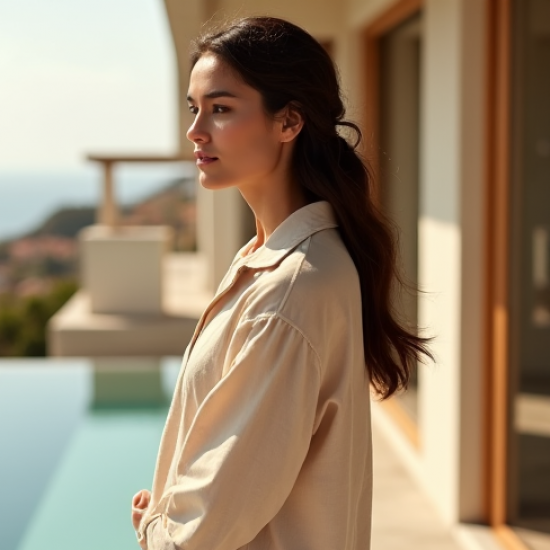 Women's Button-Down Linen Shirt