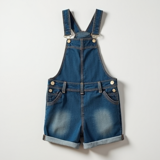 Women's Denim Short Overalls