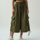 Pocket Detail Cargo Style Skirt