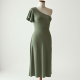 One-Shoulder Ribbed Night Dress