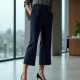 Pinstripe Tailored Office Culottes