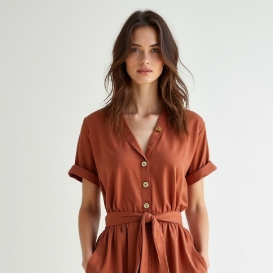 Women's Cropped Leg Jumpsuit