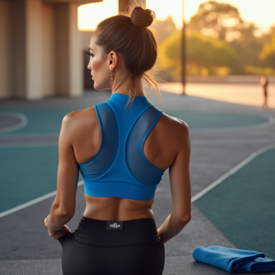 Women's High Neck Sports Top