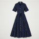 Women's Polka Dot Tiered Maxi Dress
