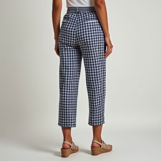 Gingham Check Summer Capris