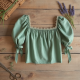 Square Neck Cottagecore Fairy Top