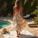 Ruffled Tiered Bohemian Maxi Dress