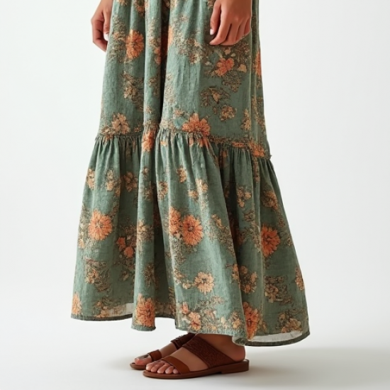 Women's Boho Tiered Skirt