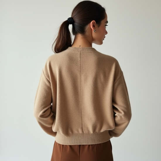 Women's V-Neck Cashmere Blend Top