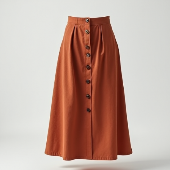 Women's A-Line Midi Skirt