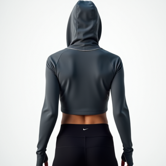 Women's Cropped Athletic Hoodie