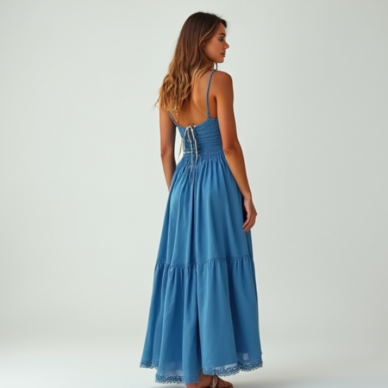 Women's High-Low Hem Maxi Skirt