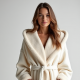 Women's Plush Hooded Robe