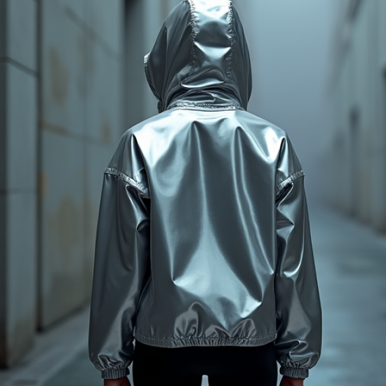 Women's High-Shine Windbreaker