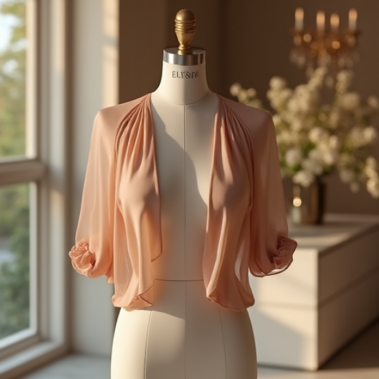 Draped Front Evening Bolero Shrug