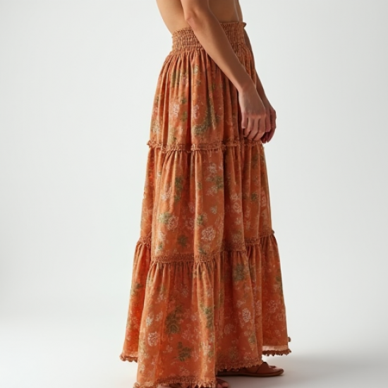 Women's Tiered Ruffle Skirt