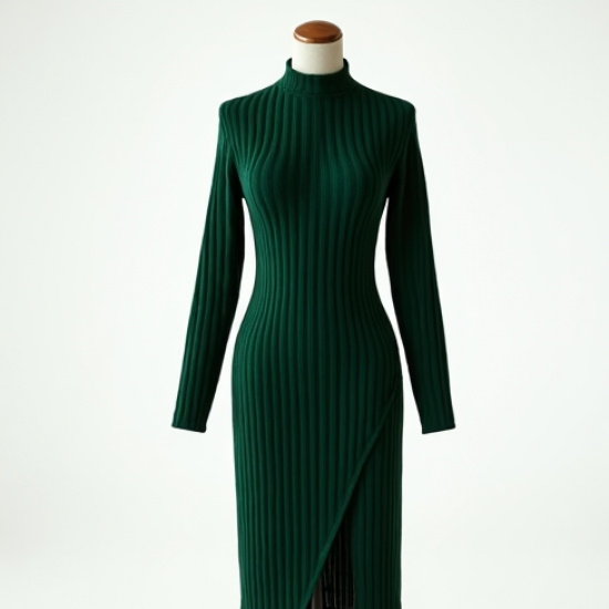 Women's Brooch-Accented Knit Dress